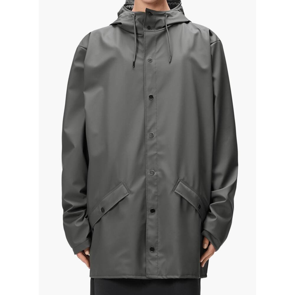 New Rains storm breaker jacket w3 coat gray - Picture 5 of 6